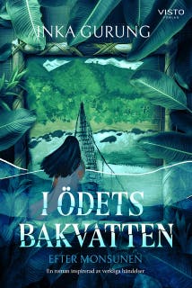 I ödets bakvatten : efter monsunen – omslag till ljudboken av Inka Gurung