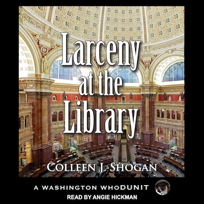 Larceny At the Library – omslag til lydbogen af Colleen Shogan