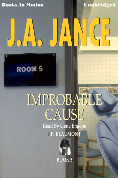 Improbable Cause – omslag til lydbogen af J A Jance