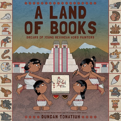 A Land of Books – omslag til lydbogen af Duncan Tonatiuh