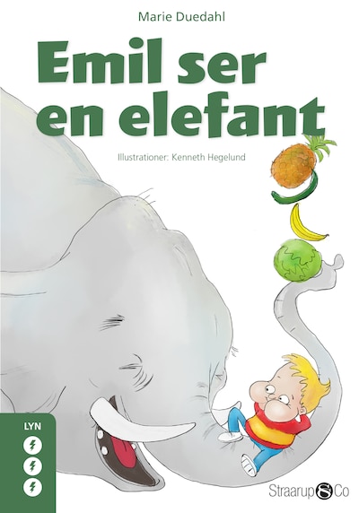 Emil ser en elefant – omslag til lydbogen af Marie Duedahl