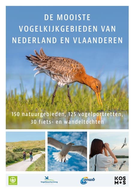 De mooiste vogelkijkgebieden van Nederland en België: 150 natuurgebieden, 125 vogelportretten, 30 fiets- en wandeltochten – omslag van het luisterboek van Ger Meesters