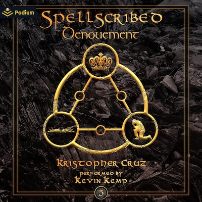 Spellscribed: Denouement – omslag til lydbogen af Kristopher Cruz