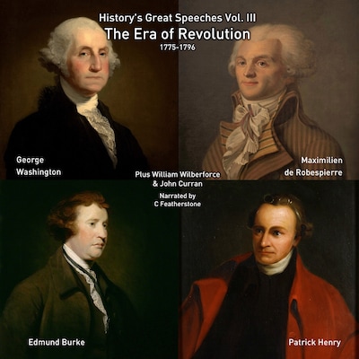 The Era of Revolution – omslag til lydbogen af John Curran, Patrick Henry, George Washington