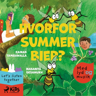 Hvorfor summer bier? (hørespil) – omslag til lydbogen af Zainab Tambawalla, Nabanita Deshmukh