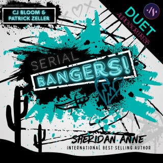 Serial Bangers – omslag till ljudboken av Sheridan Anne