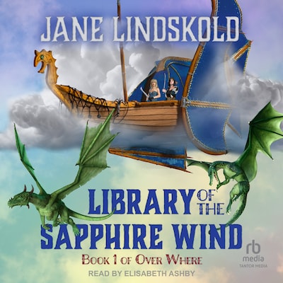Library of the Sapphire Wind – omslag til lydbogen af Jane Lindskold
