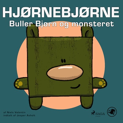 Hjørnebjørne 31 - Buller Bjørn og monsteret – omslag til lydbogen af Niels Valentin