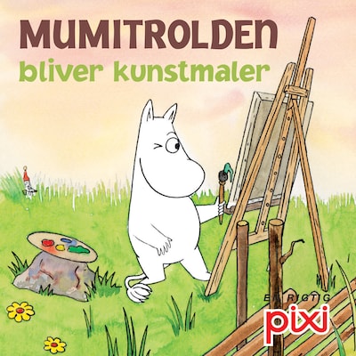 Mumitrolden bliver kunstmaler – omslag til lydbogen af Tove Jansson