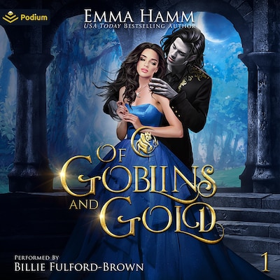 Of Goblins and Gold – omslag til lydbogen af Emma Hamm