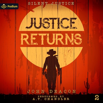 Justice Returns – omslag til lydbogen af John Deacon