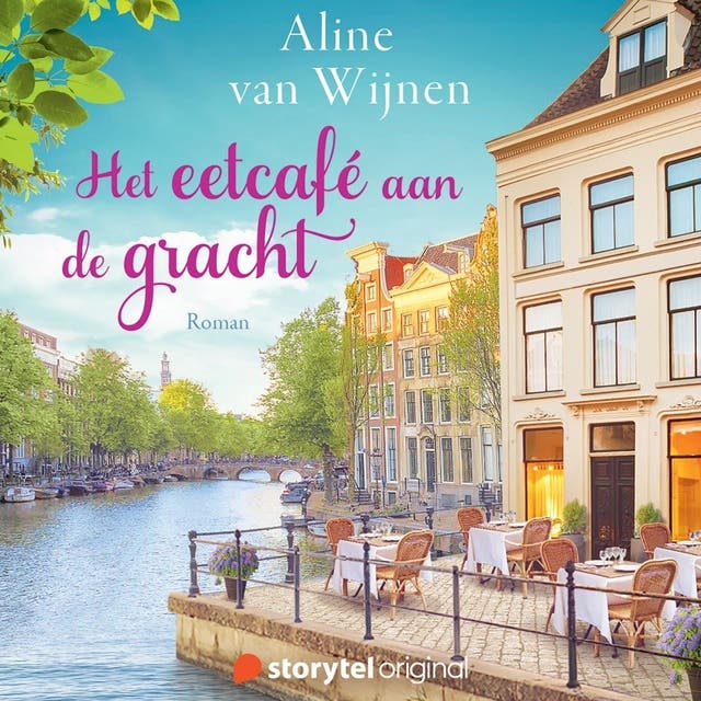 Het eetcafe aan de gracht (Vlaams gesproken) – omslag van het luisterboek van Aline Van Wijnen