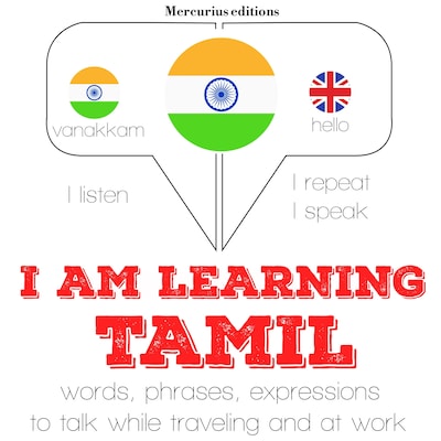 I am learning Tamil – omslag van het luisterboek van JM Gardner