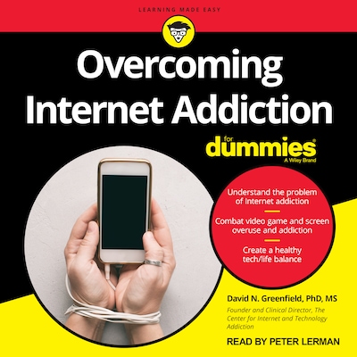 Overcoming Internet Addiction For Dummies – omslag til lydbogen af Dr. David Greenfield