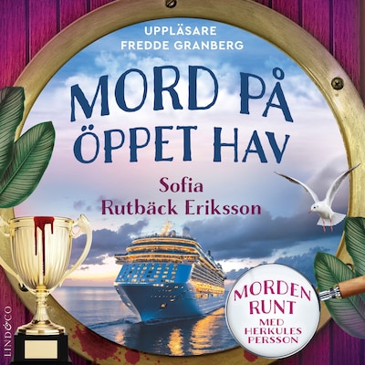 Mord på öppet hav – omslag till ljudboken av Sofia Rutbäck Eriksson