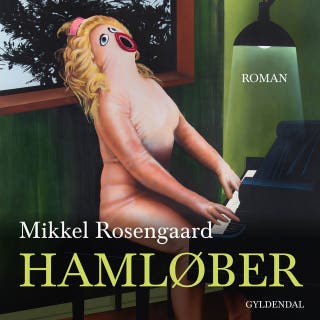Hamløber – omslag til lydbogen af Mikkel Rosengaard