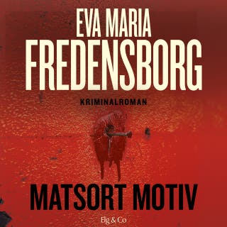 Matsort motiv – omslag til lydbogen af Eva Maria Fredensborg