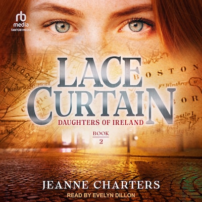 Lace Curtain – omslag til lydbogen af Jeanne Charters