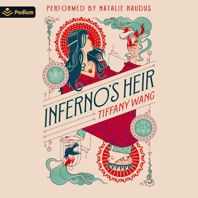Inferno's Heir – omslag til lydbogen af Tiffany Wang