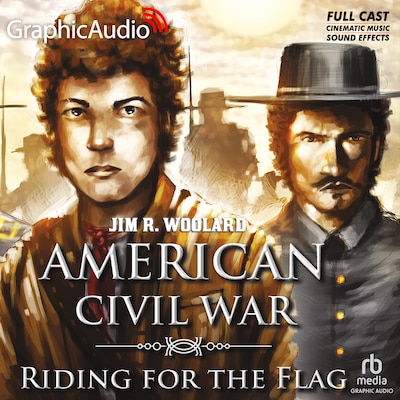 Riding for the Flag [Dramatized Adaptation] – omslag til lydbogen af Jim R. Woolard
