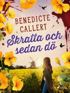 Skratta och sedan dö – omslag till ljudboken av Benedicte Callert