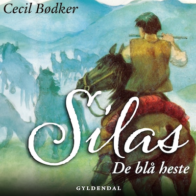 Silas 9 - De blå heste – omslag til lydbogen af Cecil Bødker