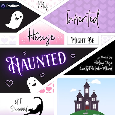 My Inherited House Might Be Haunted – omslag til lydbogen af AJ Sherwood