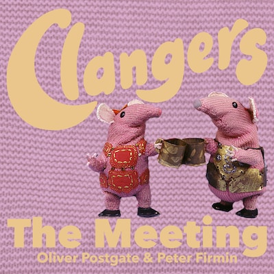 Clangers - The Meeting – omslag til lydbogen af Oliver Postgate
