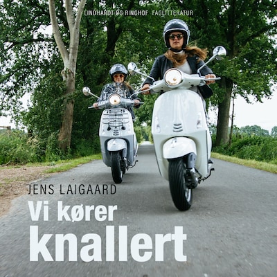 Vi kører knallert – omslag til lydbogen af Jens Laigaard