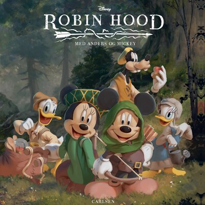 Robin Hood - med Anders og Mickey – omslag til lydbogen af Disney