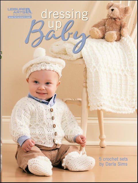 Dressing Up Baby Crochet – omslag til lydbogen af Darla Sims