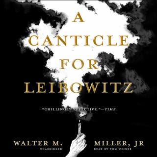 A Canticle for Leibowitz – omslag till ljudboken av Walter M. Miller Jr.