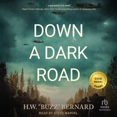 Down a Dark Road – omslag til lydbogen af H.W. "Buzz" Bernard