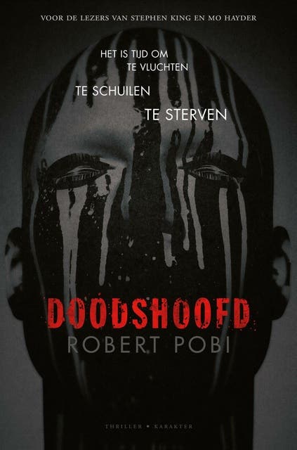 Doodshoofd – omslag van het luisterboek van Robert Pobi