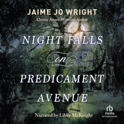 Night Falls on Predicament Avenue – omslag til lydbogen af Jaime Jo Wright