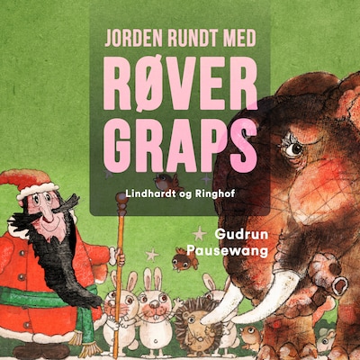 Jorden rundt med Røver Graps – omslag til lydbogen af Gudrun Pausewang