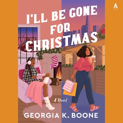 I'll Be Gone for Christmas – omslag van het luisterboek van Georgia K. Boone