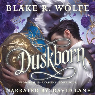 Duskborn: A Gay Elf Shifter Paranormal Academy Romance – omslag till ljudboken av Blake R. Wolfe