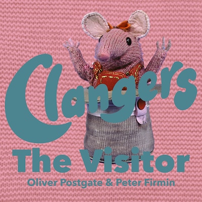 Clangers - The Visitor – omslag til lydbogen af Oliver Postgate