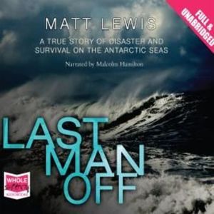 Last Man Off – okładka audiobooka, autor Matthew Lewis