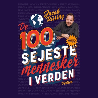 De 100 sejeste mennesker i verden – omslag til lydbogen af Jacob Riising