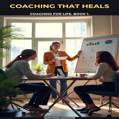 Coaching That Heals – omslag til lydbogen af Santiago Machain