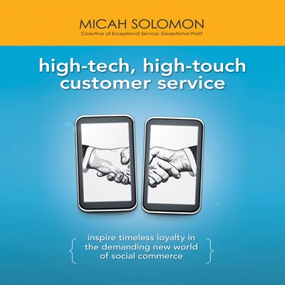 High-Tech, High-Touch Customer Service – omslag til lydbogen af Micah Solomon