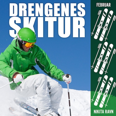Drengenes skitur – omslag til lydbogen af Nikita Ravn