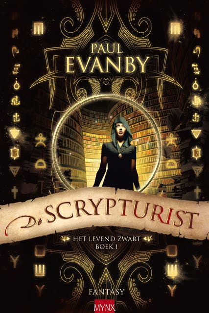 De Scrypturist: Deel 1 van Het levend zwart – omslag van het luisterboek van Paul Evanby