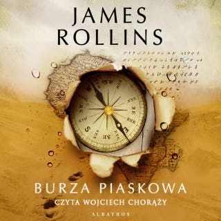 BURZA PIASKOWA – okładka audiobooka, autor Rollins James