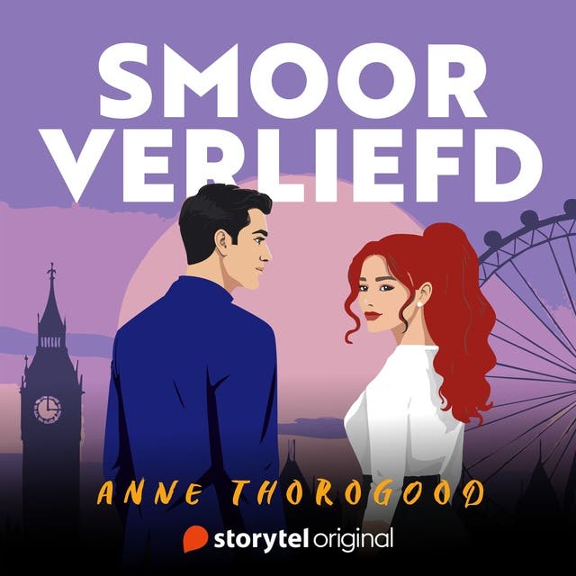 Smoorverliefd – omslag van het luisterboek van Anne Thorogood
