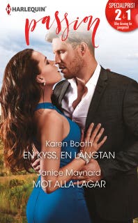 En kyss, en längtan / Mot alla lagar – omslag till ljudboken av Janice Maynard,Karen Booth