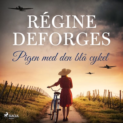 Pigen med den blå cykel – omslag til lydbogen af Régine Deforges