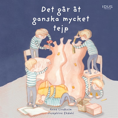 Det går åt ganska mycket tejp – omslag till ljudboken av Anna Lindholm